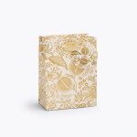 Rifle Paper Co. Dárková taška Pomegranate Small, zlatá barva, papír