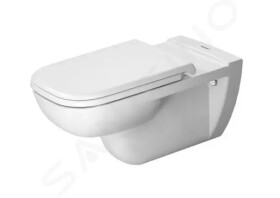 DURAVIT - D-Code Závěsné WC, bezbariérové, s HygieneGlaze, bílá 22280920002
