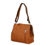 Trendy dámská koženková crossbody kabelka Julianna, hnědá