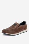 Polobotky Rieker 11950-25 Přírodní kůže (useň) - Lícová