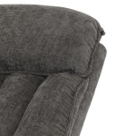 Polohovací křeslo, šedá, látka, TV-H9327 GREY2