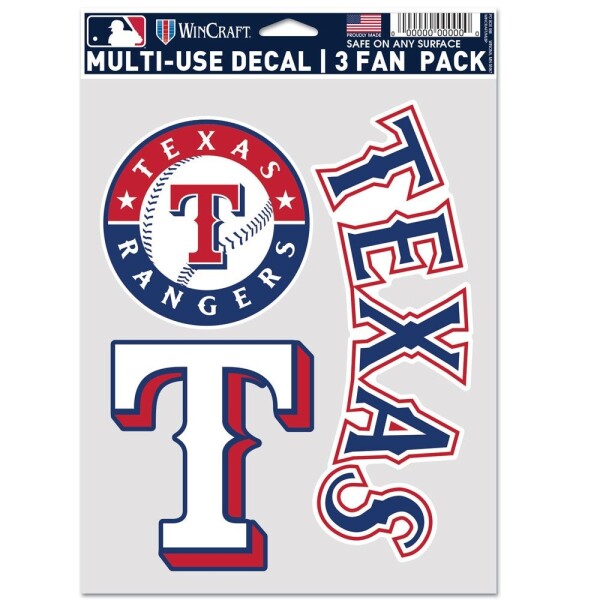 Samolepka Texas Rangers MLB Multi-Use Set (3 ks)% 1 ks