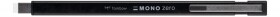 Tombow MONO Zero metal guma v tužce plochá 2,5x5 mm - černá