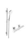 Sprchová baterie SAT Dark se sprchovým setem 150 mm chrom SATBSDA268CRSET SATBSDA268CRSET
