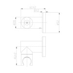 Mereo Držák sprchy polohovací, pochromovaná mosaz CB466L