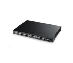 Zyxel GS1920-48HPV2 52-port Gigabit WebManaged PoE Switch, 48x gigabit RJ45, 4x gigabit RJ45/SFP, 2x SFP, 375W pro PoE EDF_311693