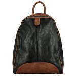 Trendy dámský koženkový kabelko-batůžek Eligio, černo-hnědý