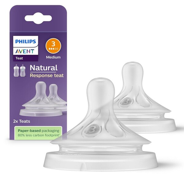 Avent savičky Natural Response 3 střední průtok, 2ks