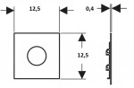 GEBERIT - Elektronické ovládání splachování pisoárů typ 40, síťové napájení, Bluetooth, sklo/pískově šedá 116.024.JL.1