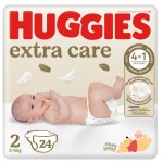 HUGGIES Extra Care 2, 3-6 kg, 24 ks
