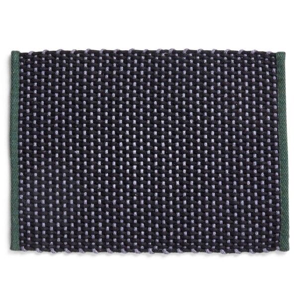 HAY Jutová rohožka Green 50 × 70 cm, modrá barva, textil
