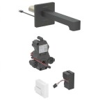 GEBERIT - Brenta Elektronická umyvadlová baterie pod omítku, síťové napájení, easy to clean, matná černá 116.292.14.1
