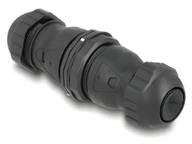 Delock LSA-LSA černá / Konektor kabelu / Cat.6A / IP68 vodotěsný (67045)