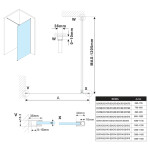 POLYSAN - ESCA sklo Flute 867x2100 ES1390