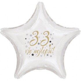 33. narozeniny balónek hvězda Balonky.cz 33. narozeniny balónek hvězda Balonky.cz