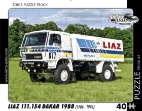 RETRO-AUTA Puzzle TRUCK č.45 Liaz 111.154 Dakar 1988 (1986-1996)