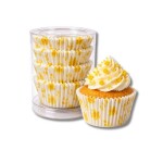 Dortisimo Košíčky na mini muffiny se žlutými květinami (100 ks)