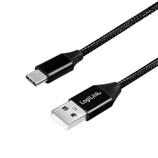 LogiLink USB-C černá / Kabel / USB-C (M) - USB-A (M) / 1 m / USB 2.0 / 480 Mbit/s (CU0140)