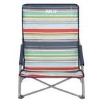 NILS Camp NC3035 červené/modré / Plážové křeslo / Nosnost: 120 kg (5907695593136)