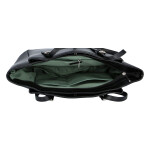 Prostorná dámská koženková kabelka Sirina, černá