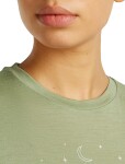 Dámské merino triko s krátkým rukávem ICEBREAKER Wmns 150 Tech Lite SS Tee Sparkling Stars, Lichen velikost: M