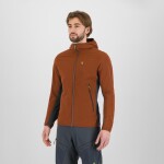 KARPOS Marmolada Hoodie Fleece, Mahogany/Woodl.Gray velikost: L