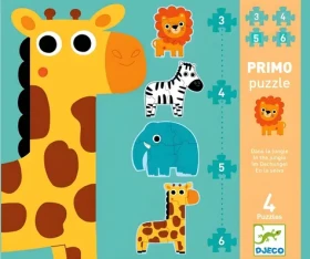 DJECO Puzzle Džungle 4v1