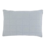 Chic Antique Prošívaný povlak na polštář Aix Vintage Sky Blue 60 × 40 cm, modrá barva, textil
