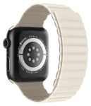 Devia Nature Silicone Magnetic Stardust White / Řemínek pro Apple Watch / 44/45/46mm (6942297104433)