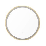 Zrcadlo se senzorem SAT 60x60 cm zlatá SATZLED60ZL SATZLED60ZL