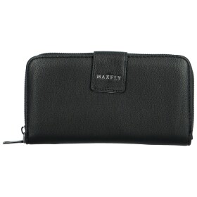Trendy dámská koženková peněženka MaxFly Fabriz, černá
