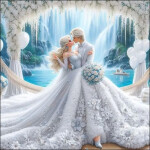 Diamantové malování Svatba