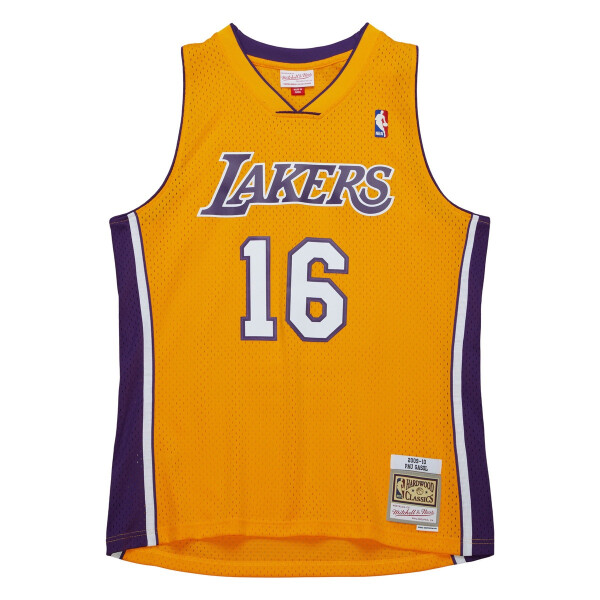 Mitchell & Ness Pánský dres Los Angeles Lakers NBA Pau Gasol #16 Swingman - Žlutá Velikost: M