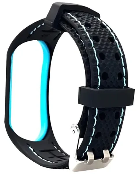 Beline Sport Strap pro Xiaomi Mi Band 7 černo-modrá / Náhradní silikonový řemínek