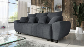 FRONTI Trojmístná pohovka RAGNAR - grafitová - bouclé - Centaur 15 22775