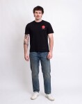Tričko Edwin Japanese Sun TS Black garment washed