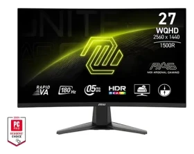 27" MSI MAG 27CQ6F černá / WQHD / Rapid VA / 16:9 / 180Hz / 0,5ms / 300cd/m2 / 2x HDMI + DP / VESA (MAG 27CQ6F)