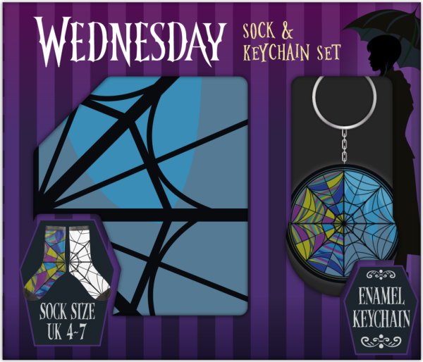 Wednesday dárkový set klíčenka a ponožky - EPEE