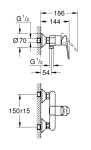 GROHE - BauEdge Sprchová baterie, chrom 23636000
