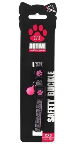 ACTIVE CAT Obojek Reflective XXS růžový / Obojek / Nylon / 16-22 cm (0903-90155)