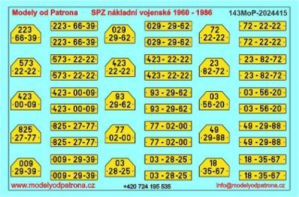 Vodotisk = SPZ nákladní vojenské 1960-1986 (1:43)