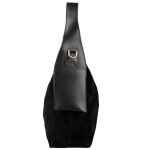 Módní dámská kožená kabelka na rameno Beatrix, černá