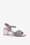 Sandály na podpatku model 213012 Step in style 37