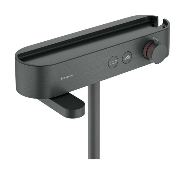 HANSGROHE - ShowerTablet Select Termostatická vanová baterie, kartáčovaný černý chrom 24340340