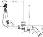 HANSGROHE - Exafill S Odtoková a přepadová souprava pro speciální vany 58116180