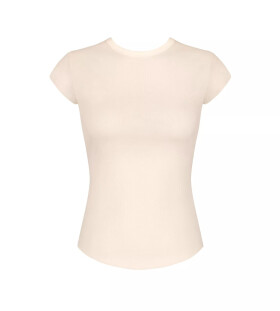 Dámské tričko GO Ribbed T-Shirt WHITE ecru 6308 SLOGGI WHITE