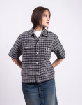 Carhartt WIP W' S/S Michigan Shirt Kander Check, Black XS