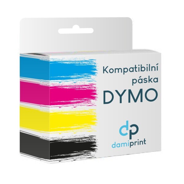 Obchod Šetřílek DYMO 59426, 12mm, 4m, černý tisk/modrý podklad, LetraTag plastová páska - kompatibilní páska