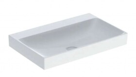 GEBERIT - ONE Umyvadlo 75x48x14 cm, bez přepadu, bez otvoru pro baterii, KeraTect, bílá 505.021.01.2