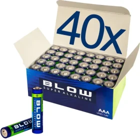 Alkalická baterie AAA LR03 Super Alkaline 40 ks / Baterie / Mikrotužková / Jednorázová (82-595#)